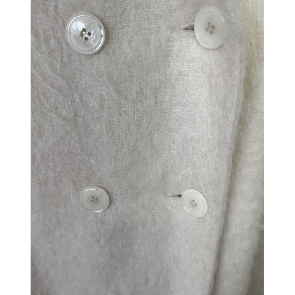 VTG Jacobson's Mohair Coat Long Lined Womens Size XL/2XL? Cream USA Made - Picture 9 of 10